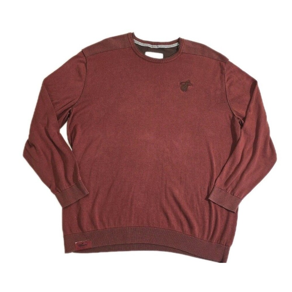 Miami Heat NBA Salute Cultured Leisure Cotton Sweater XXL Terracotta